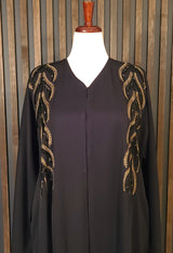 Asma - Black Gold Abaya - Alyas Abaya