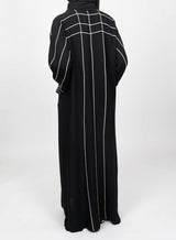 Alyas - White Cord Abaya - Alyas Abaya