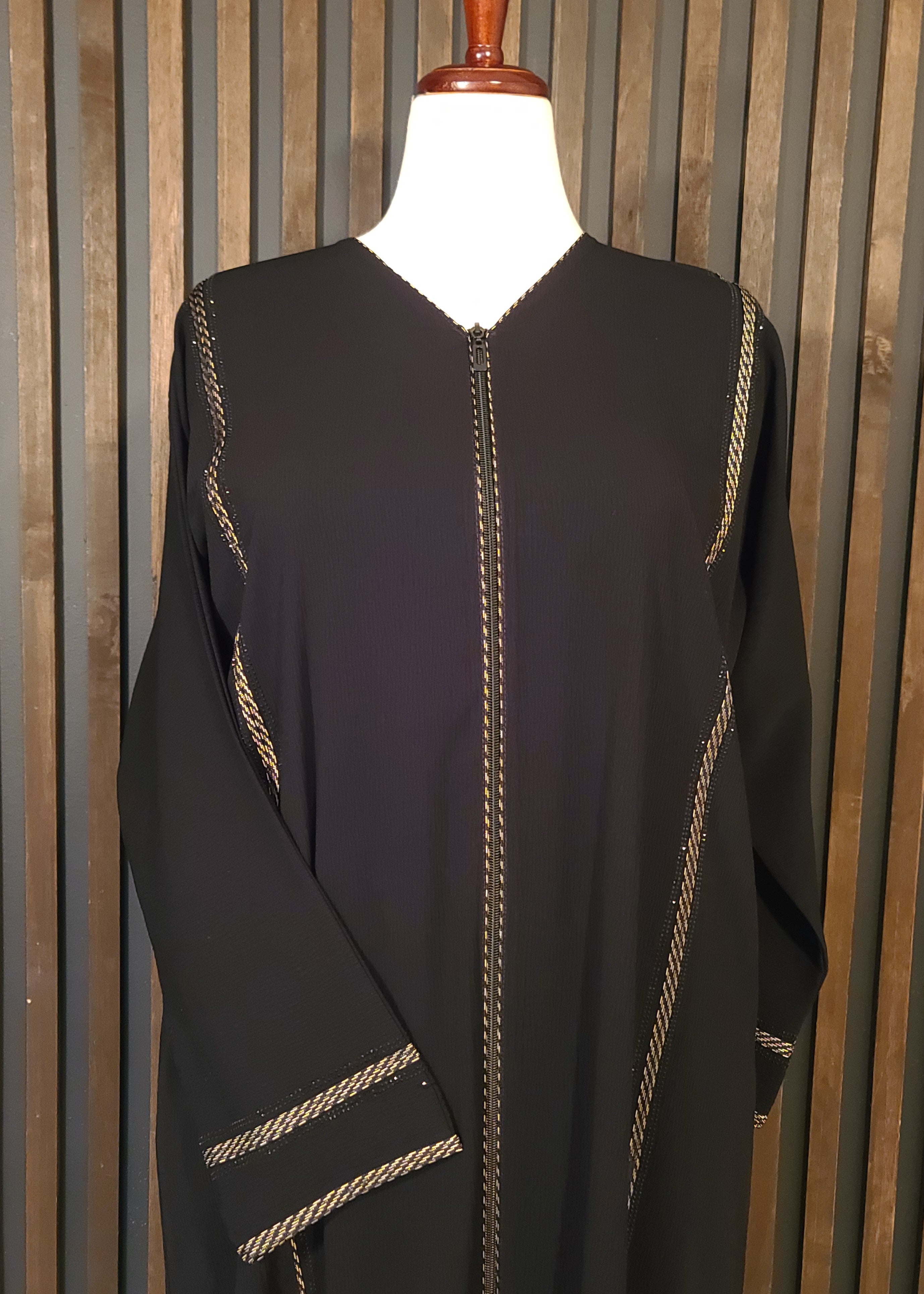 Taj 2 – Golden Ribbon Abaya