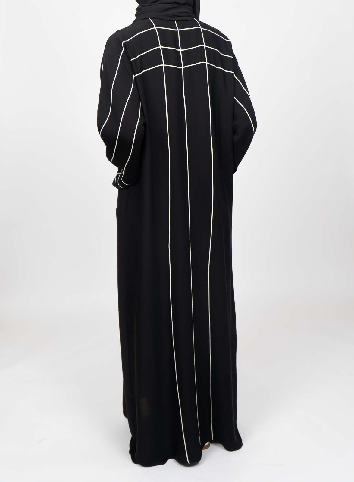 Alyas - White Cord Abaya