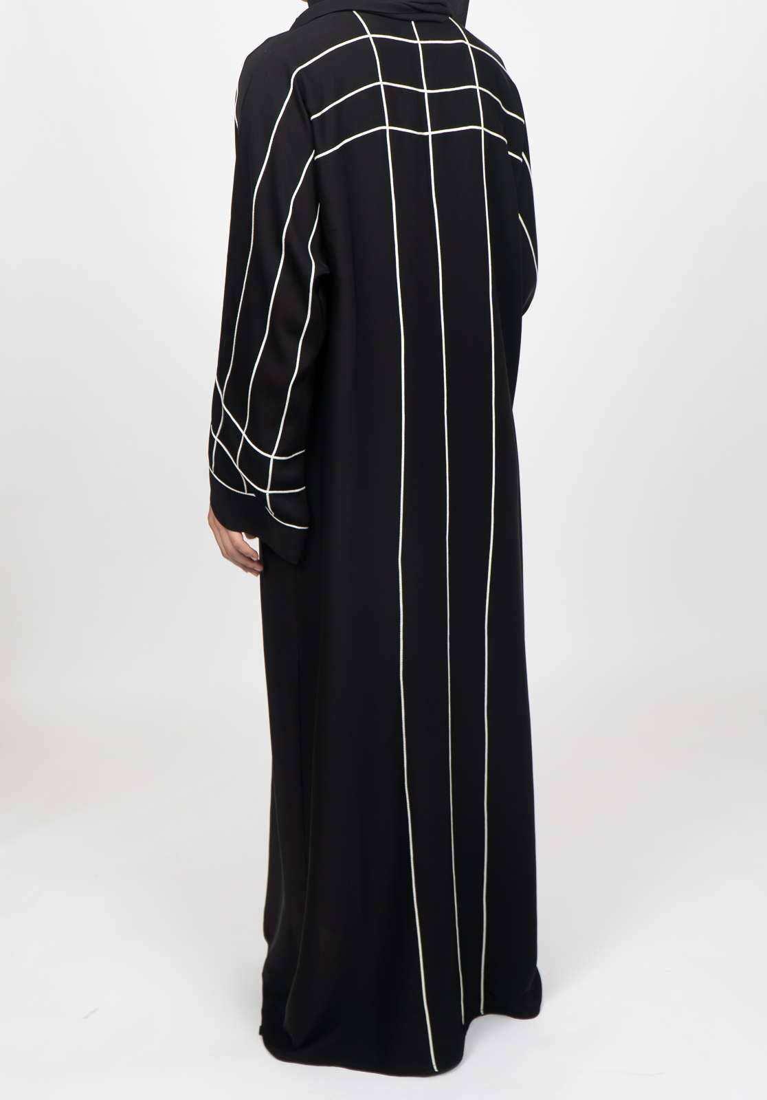 Alyas - White Cord Abaya