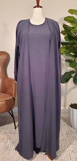 Khawla - Gray Abaya