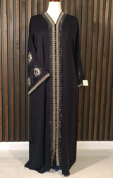 Halazon - Gold Abaya