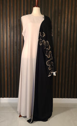 River - Cream  Abaya