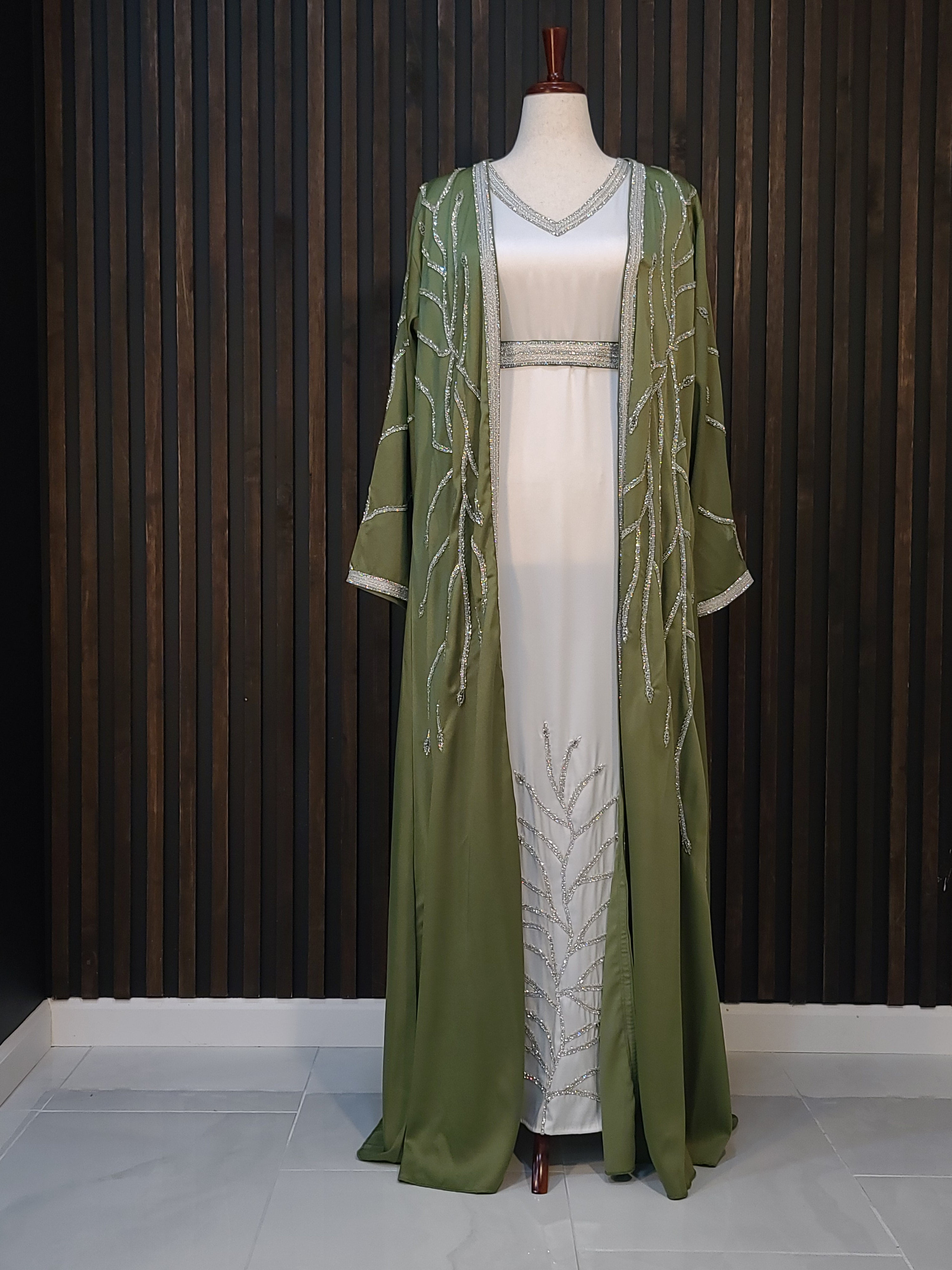 Kaftan - Light Green Dress