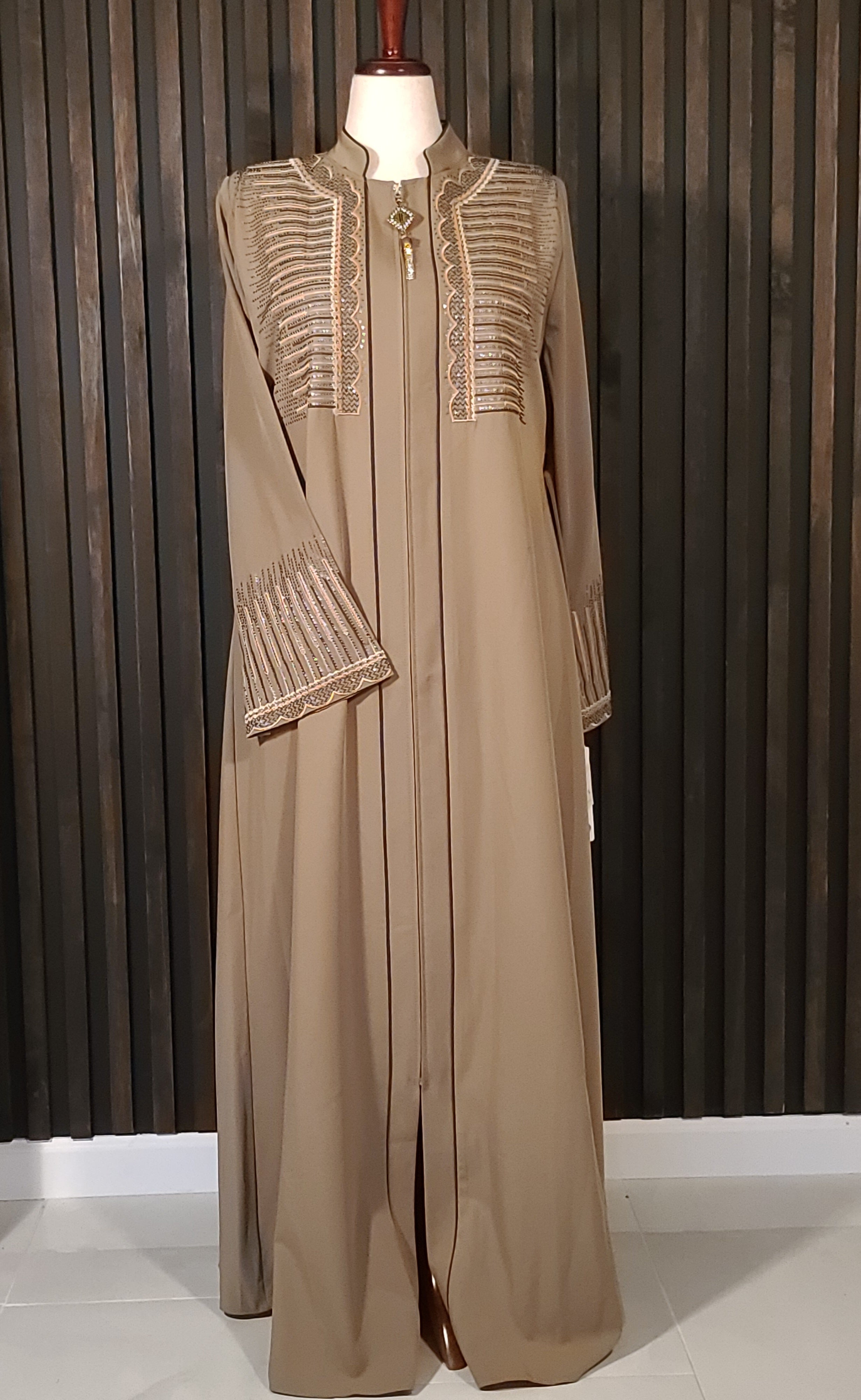 Turkish - Khaki Jelbab