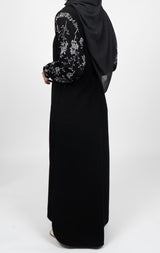 Teba – Silver or Gold Embroidery Abaya